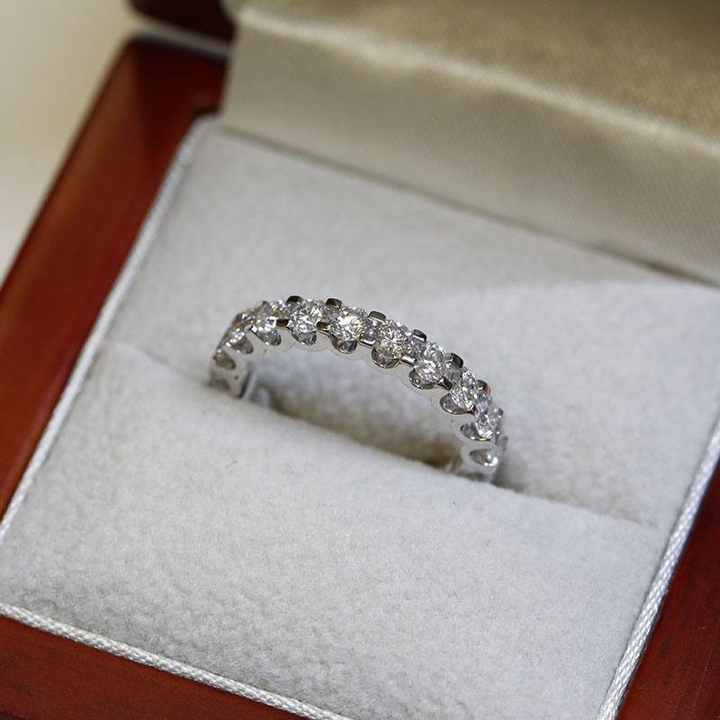 3mm U-Collet Setting Full Diamond Eternity Ring