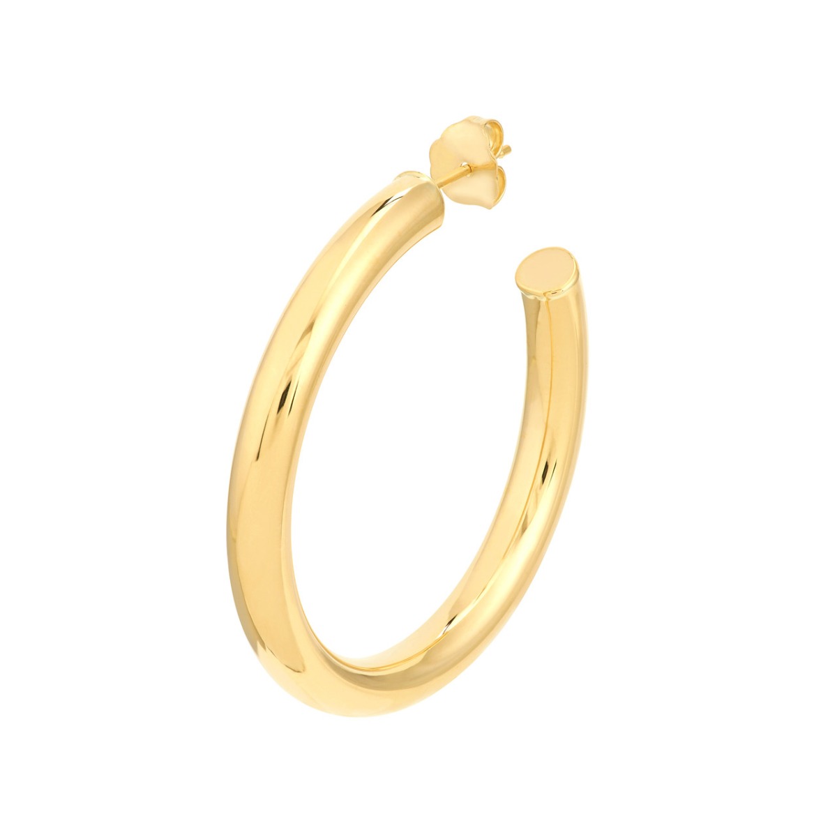 4mm x 35mm Tube Hoop Earrings