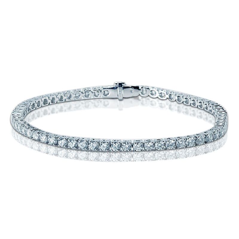 Vintage Style Platinum Diamond Bracelet, 8.13CT - Diva Diamonds and Jewels  Santa Fe