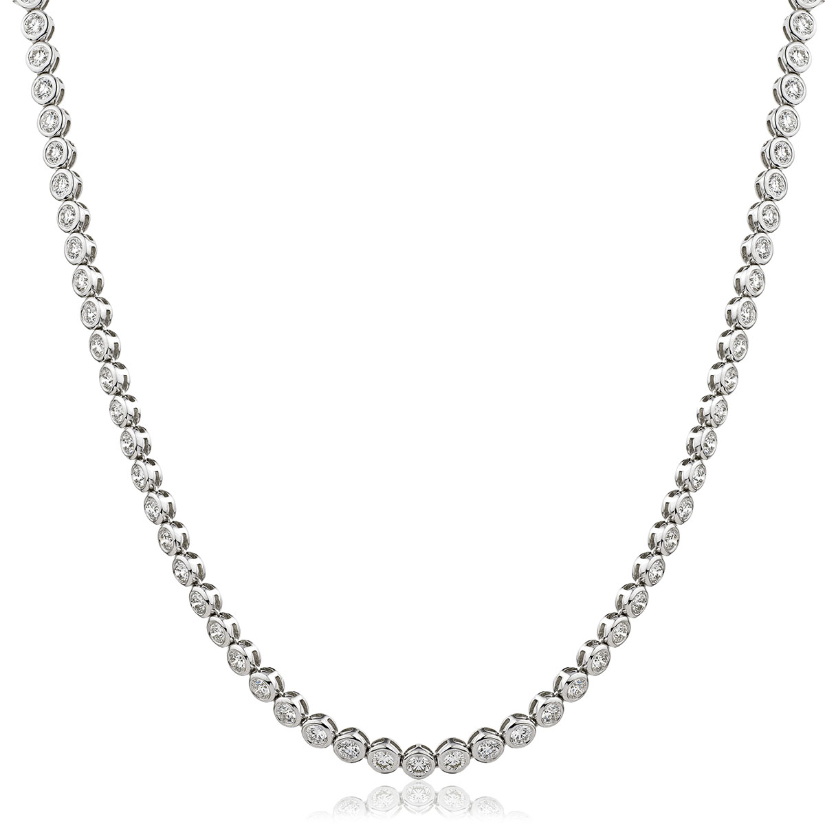 8ct Rubover Tennis Necklace