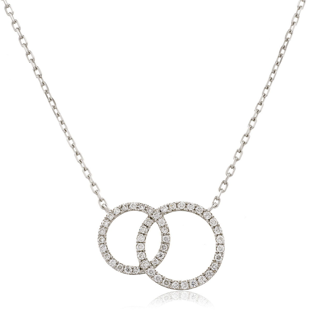 Fixed Double Circle Necklace