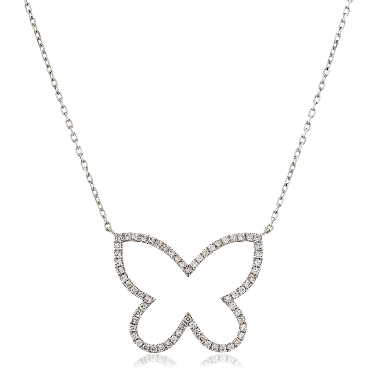 Fixed Micro Set Large Diamond Pendant