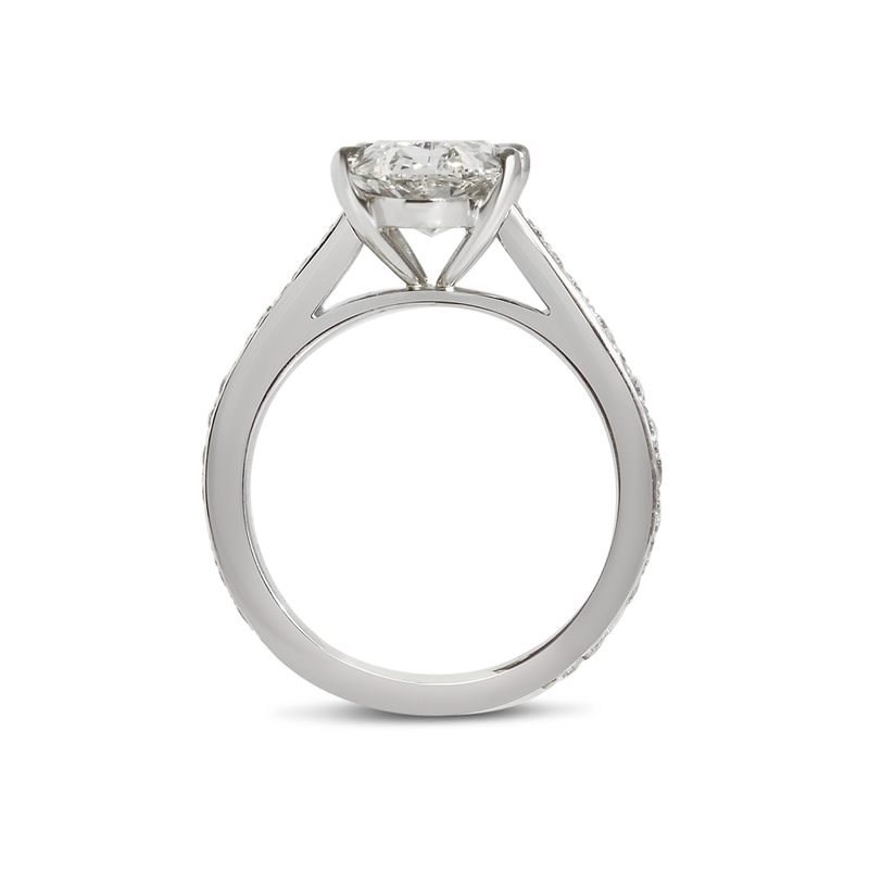 Blake Lively Oval Cut Lab Grown Diamond Engagement Ring Reve