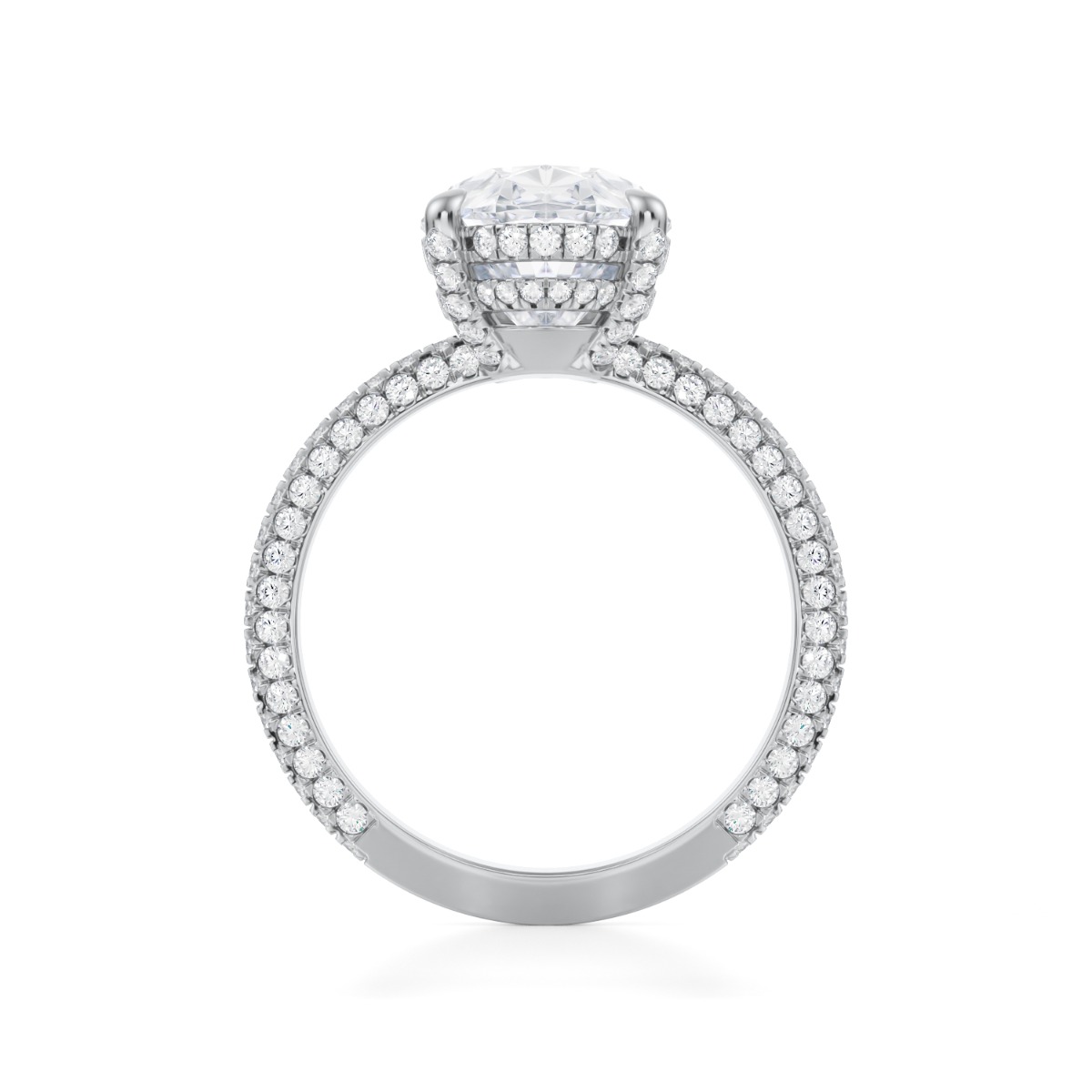 Blake Lively Oval Shape Lab Grown Diamond Engagement Ring