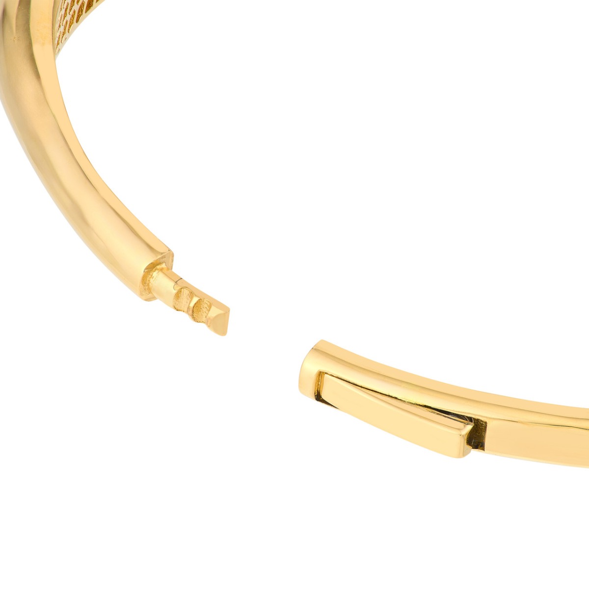 Crossover Gold Bangle