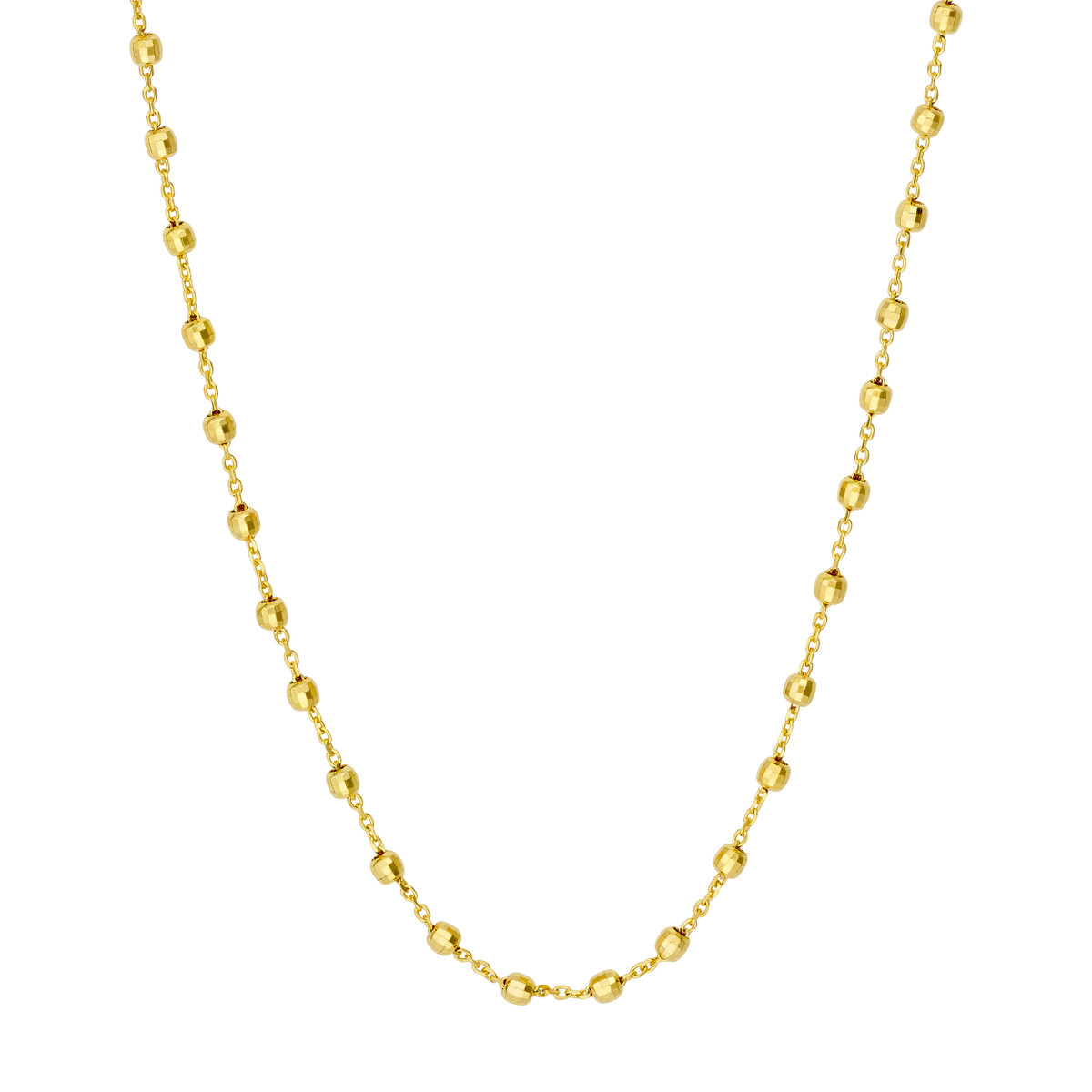 Disco Ball Beads Gold Chain