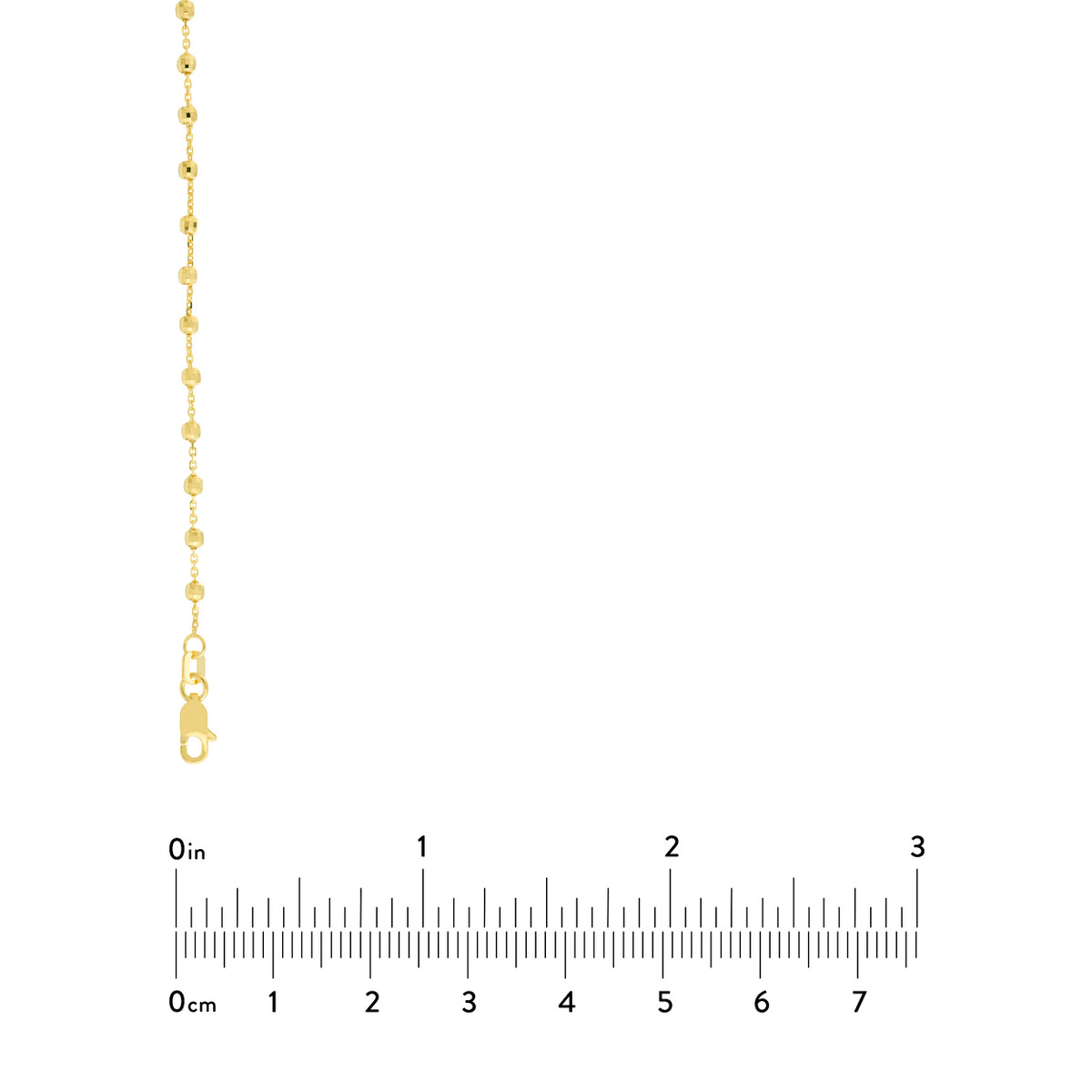 Disco Ball Beads Gold Chain