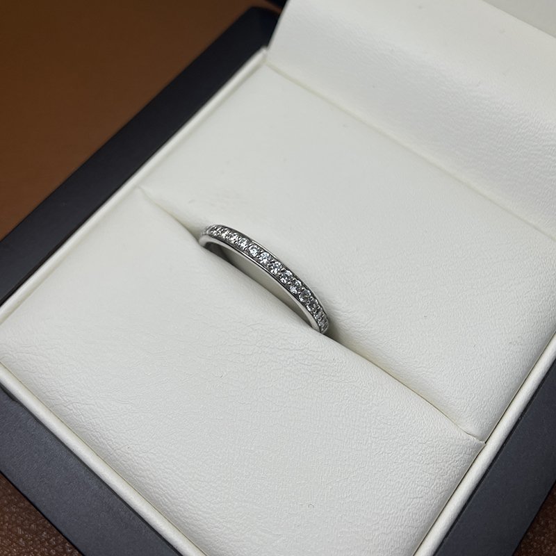Classic 2.2mm Pave Setting Diamond Wedding Ring