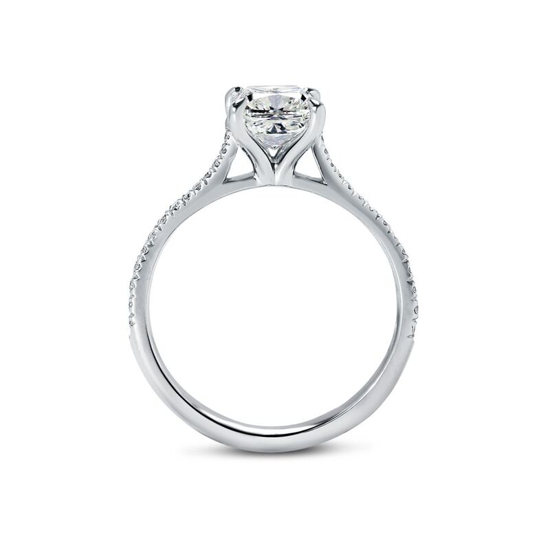  Cushion Cut Diamond Engagement Ring