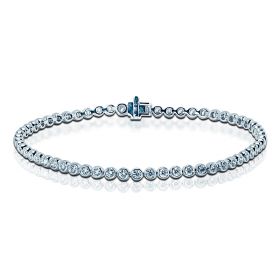 2 Carat Rub Over Diamond Tennis Bracelet