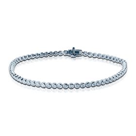 1 Carat Rub Over Diamond Tennis Bracelet