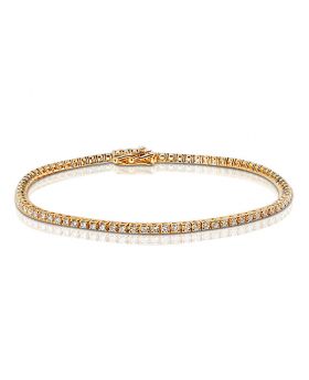 2 Carat Rose Gold Diamond Tennis Bracelet