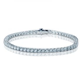 5 Carat Diamond Tennis Bracelet on a Wrist