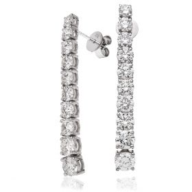 5ct 43mm Diamond Drop Earrings