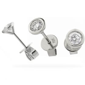 Rubover Diamond Earrings Studs