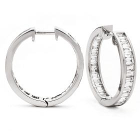 18kt White Gold Round Halo 0.30ct Total Diamond Earring Studs