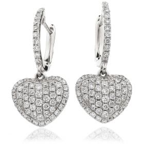 18kt White Gold Round Halo 0.30ct Total Diamond Earring Studs