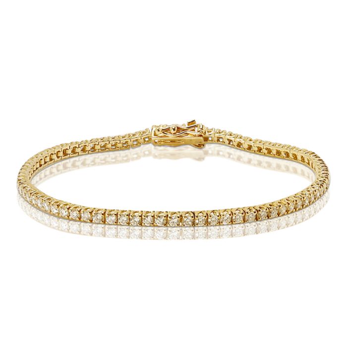 14K White Gold 3ctw ECO4 Lab Grown Diamond Tennis Bracelet | Wedding Day  Diamonds