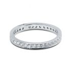 2.3mm Pave Setting Full Diamond Eternity Ring 0.50ct