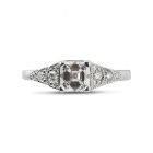 Art Deco Diamond Engagement Ring Top View
