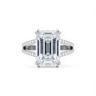 Four Claw Solitaire Diamond Engagement Ring Top View