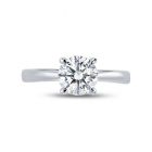 Four Claw Solitaire Diamond Engagement Ring Top View
