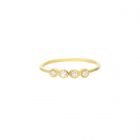 Four Diamond Gold Ring