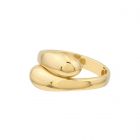 Crossover Gold Ring