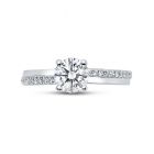 Promise ring Round Diamond Engagement Ring top view