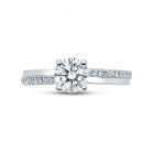 Promise ring Round Diamond Engagement Ring top view