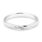 Twist Centre S Diamond Wedding Ring