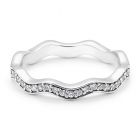 Wave Diamond Wedding Ring
