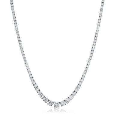 Graduating 7ct Diamond Necklace