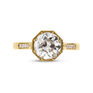  Vintage Diamond Engagement Ring Top View