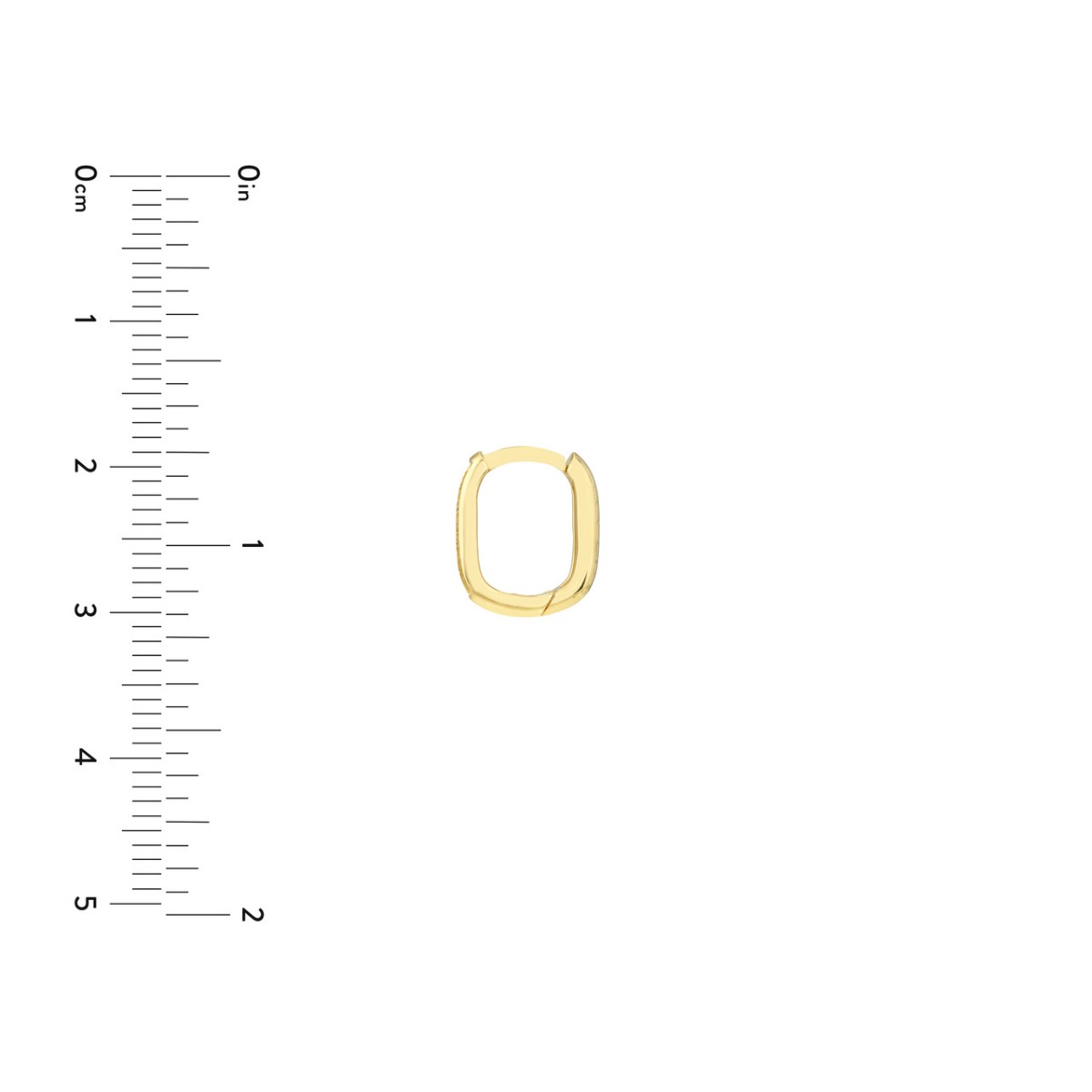 Diamond Channel 8mm Hoop Earrings