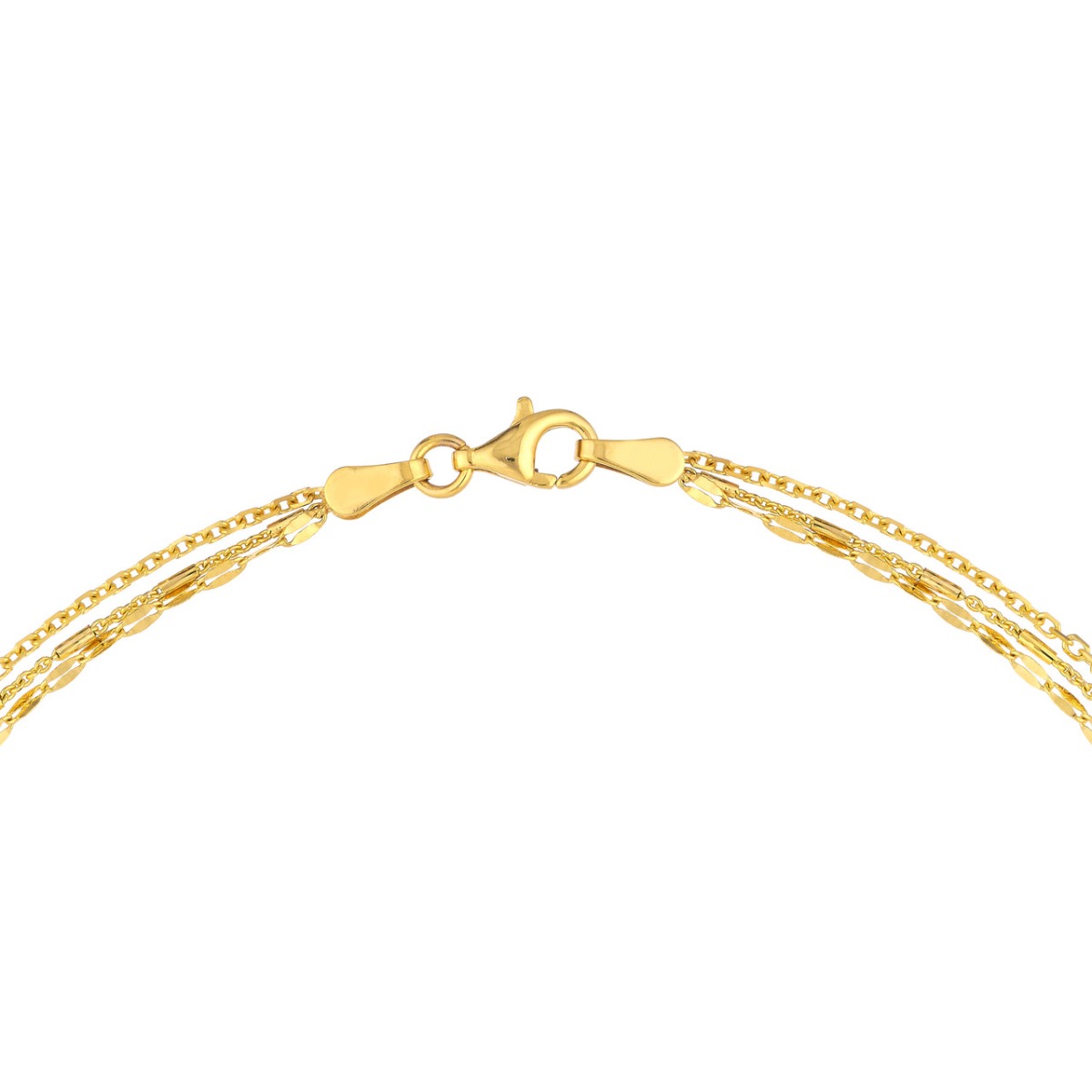 Diamond Multi Layered Lariat Spike Necklace