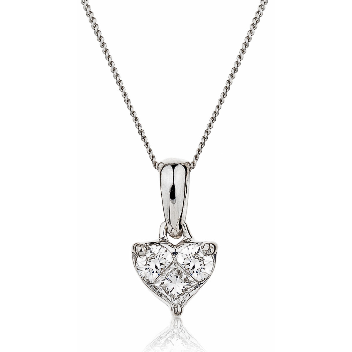 Princess Cut Diamond Pendant Design