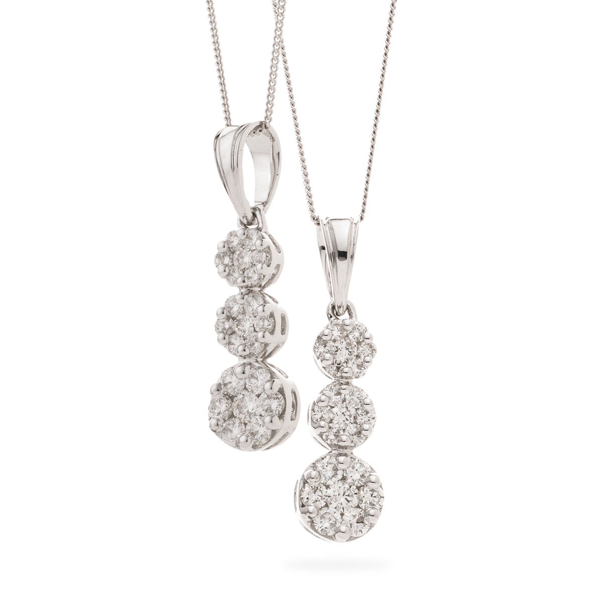 Rubover Set Trilogy Diamond Pendant