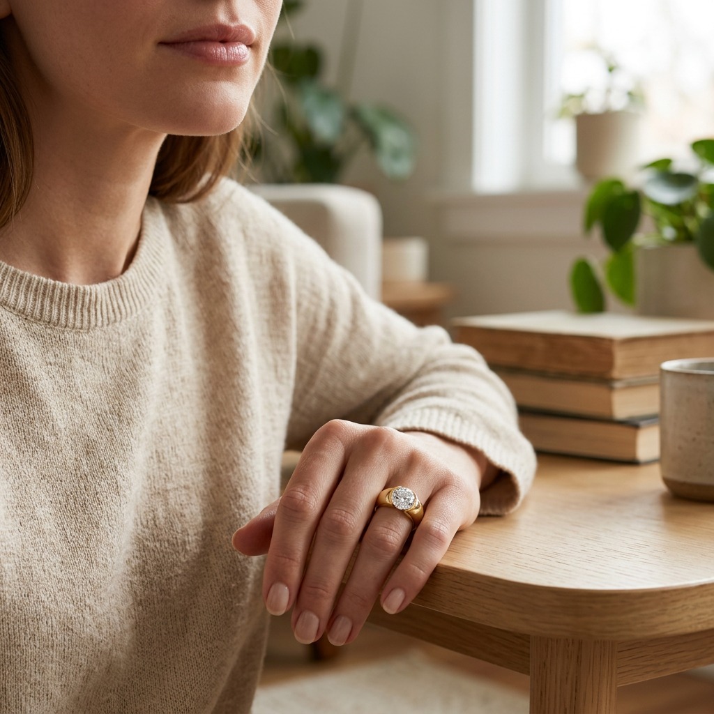 Dua Lipa Diamond Engagement Ring