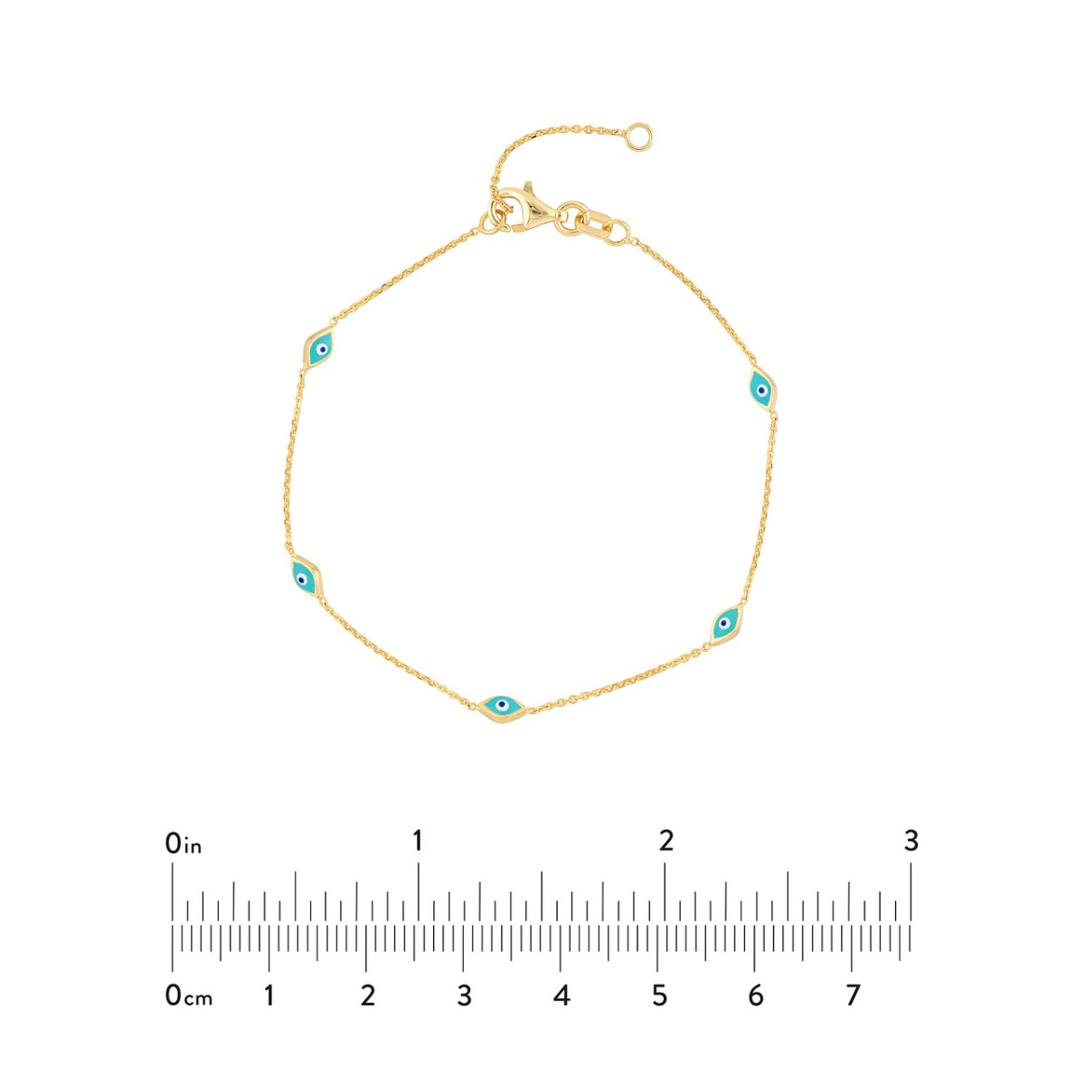 Evil Eye Protection Gold Bracelet
