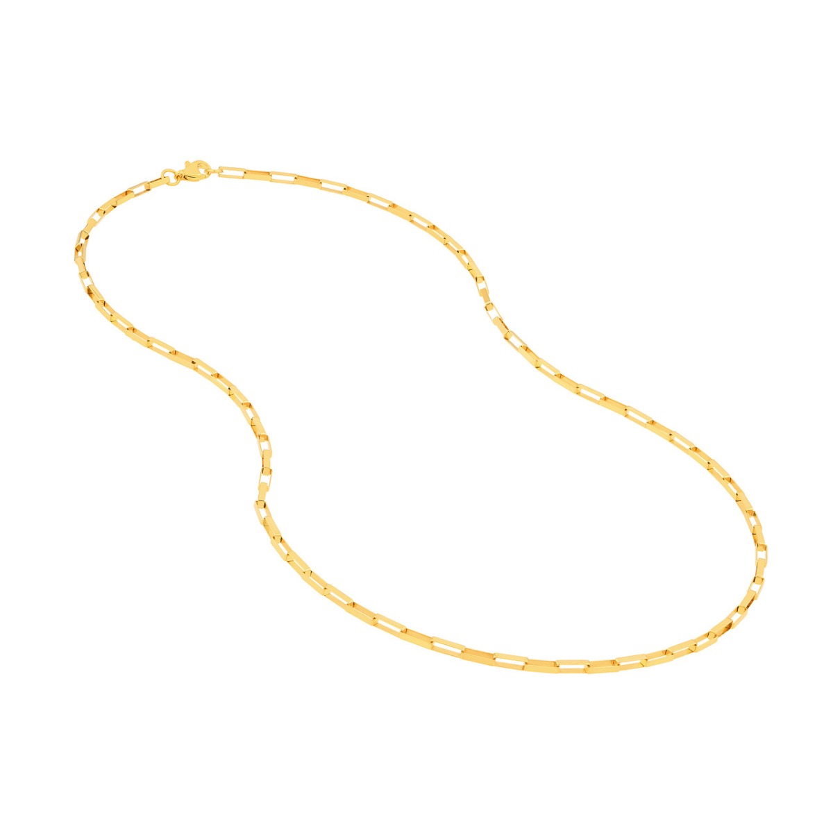 Fancy Long Gold Link Box Chain