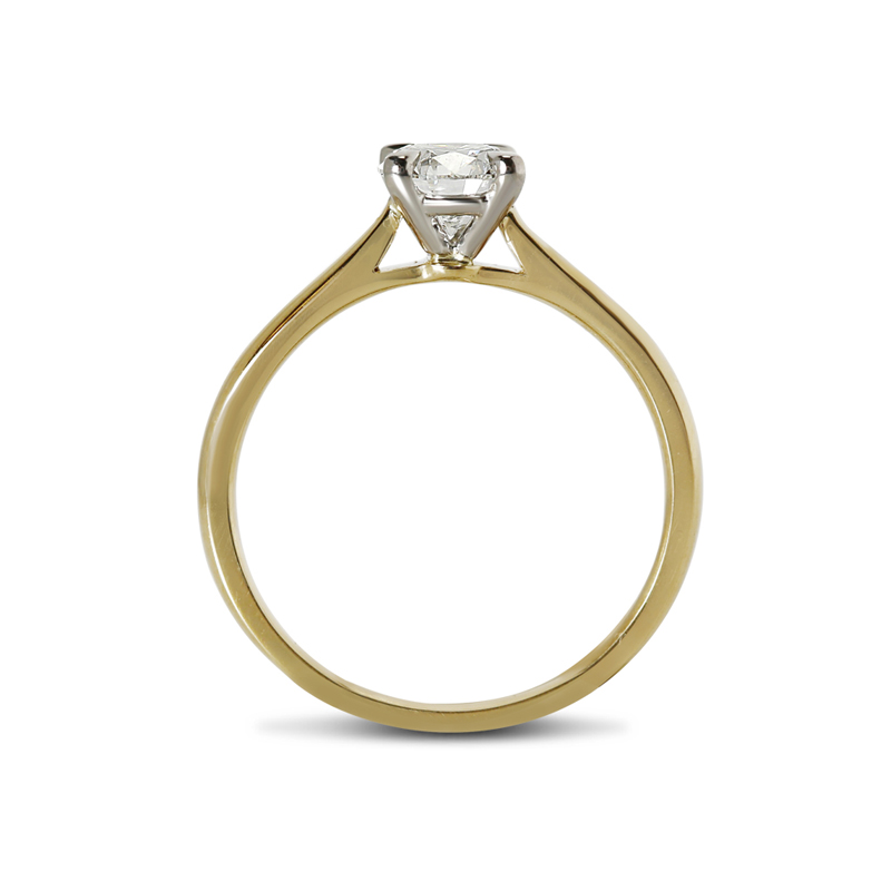  Yellow Gold Lab Grown Diamond Engagement Ring