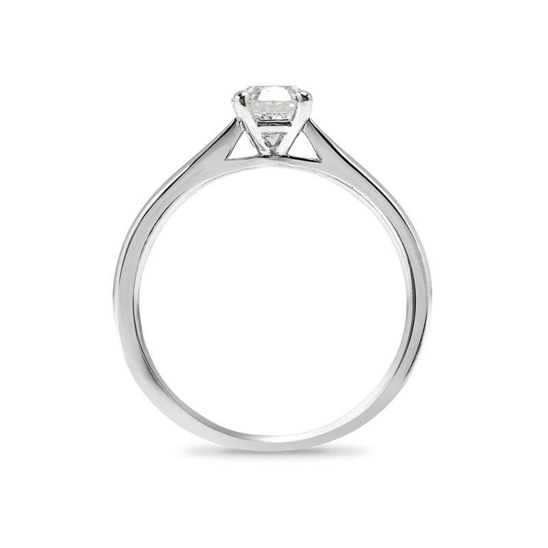 Traditional Four Claw Solitaire Diamond Engagement Ring