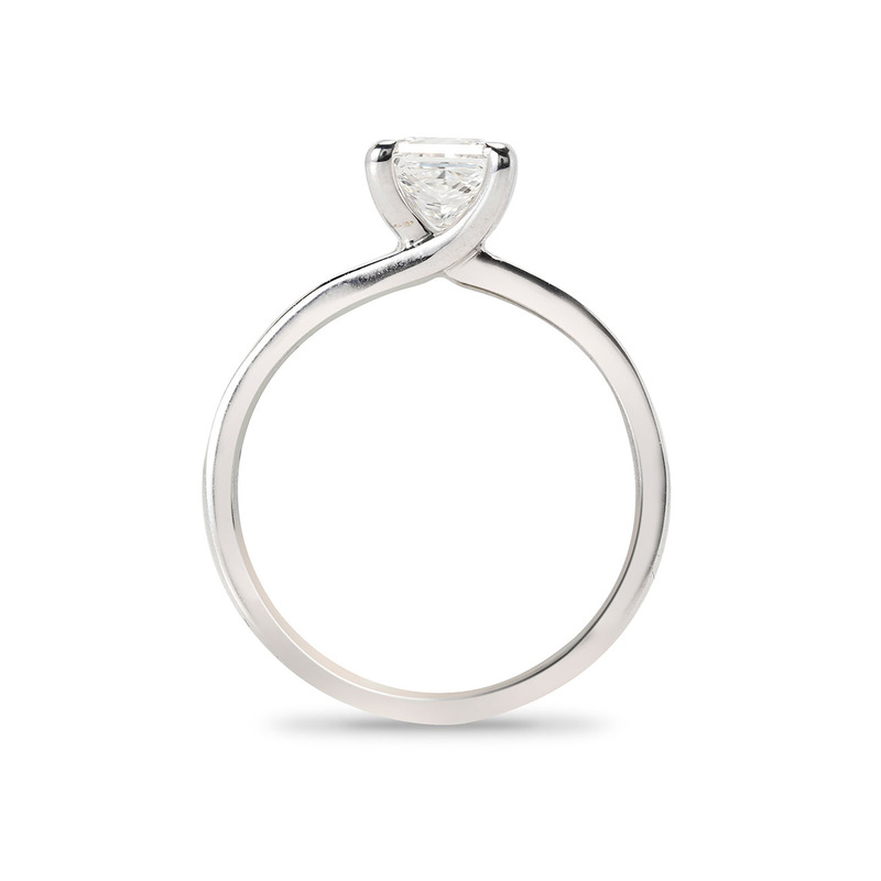 Princess Cut Channel Setting Diamond Engagement Ring