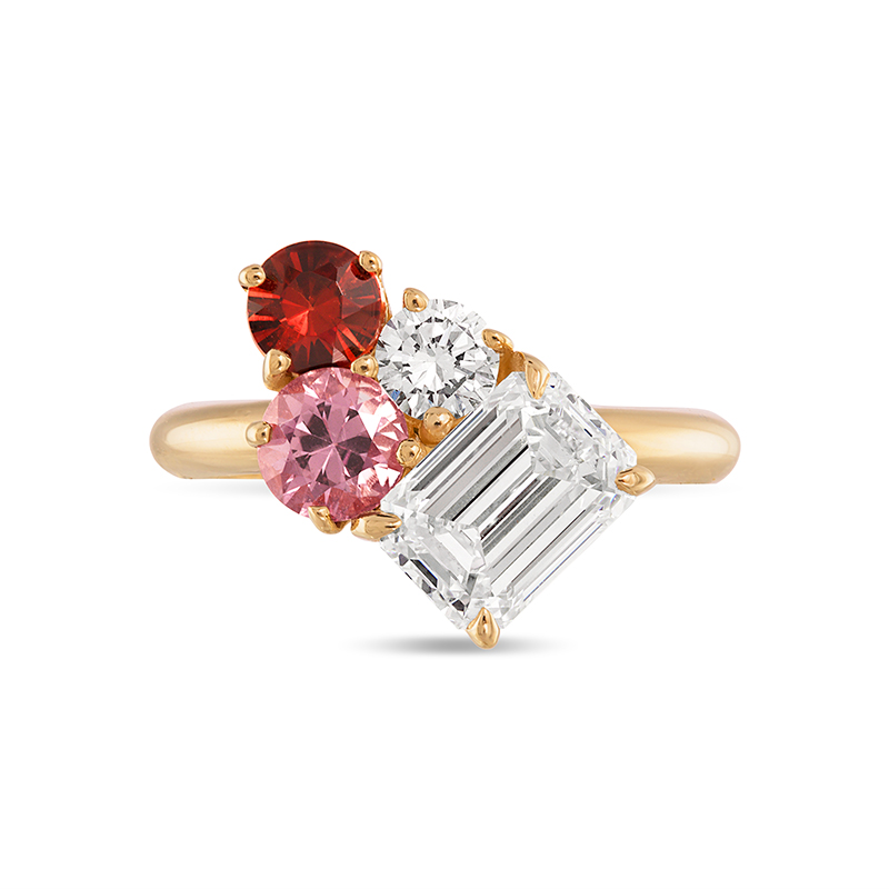 Emerald Morganite Engagement Ring – David's House of Diamonds