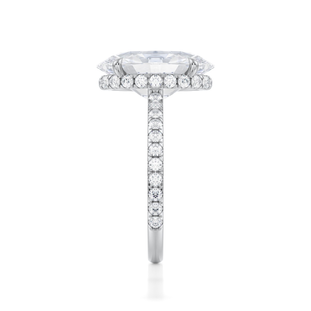 Kourtney Kardashian Oval Halo Diamond Engagement Ring