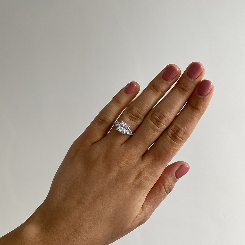 Cushion pear engagement ring deals