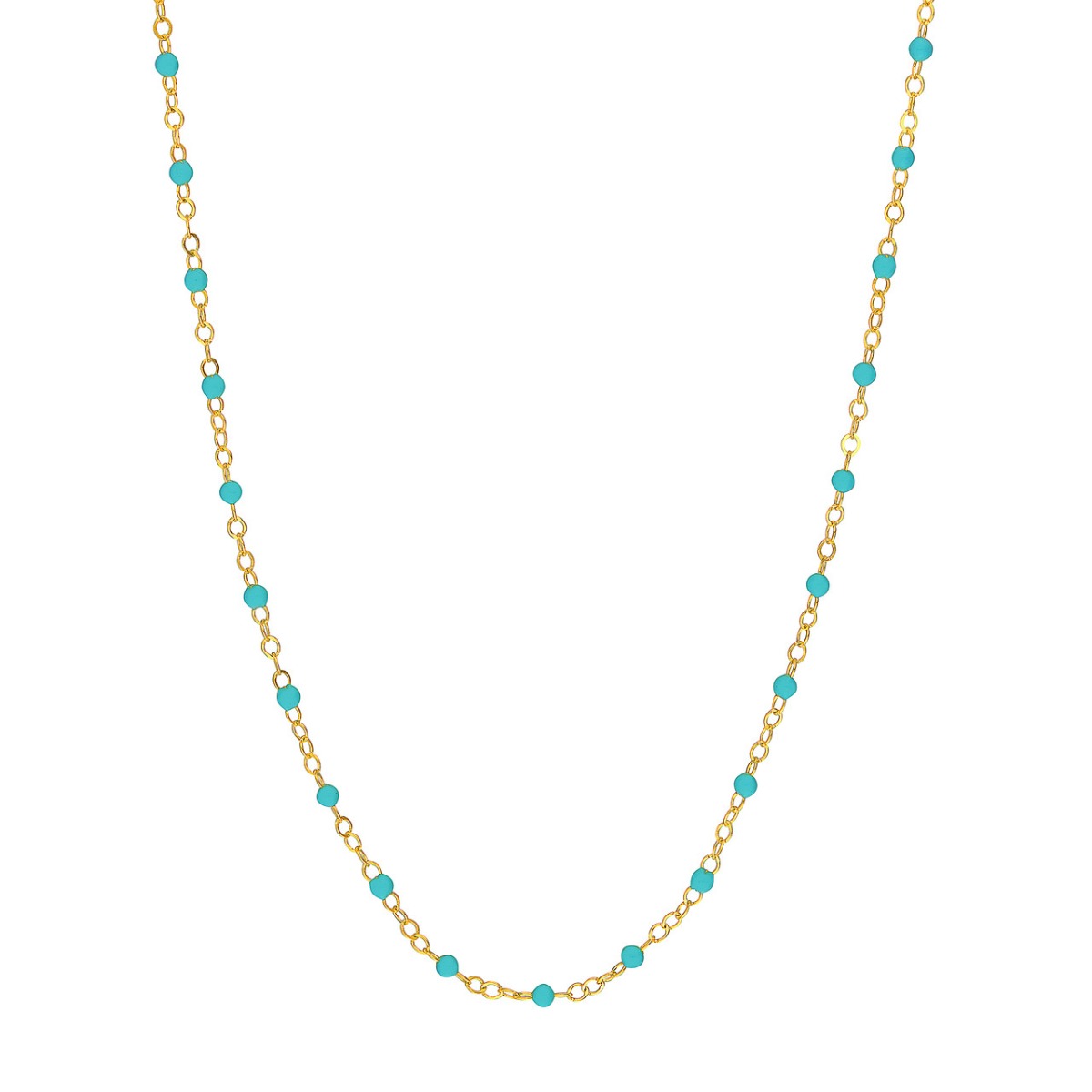 Turquoise Dream Gold Necklace