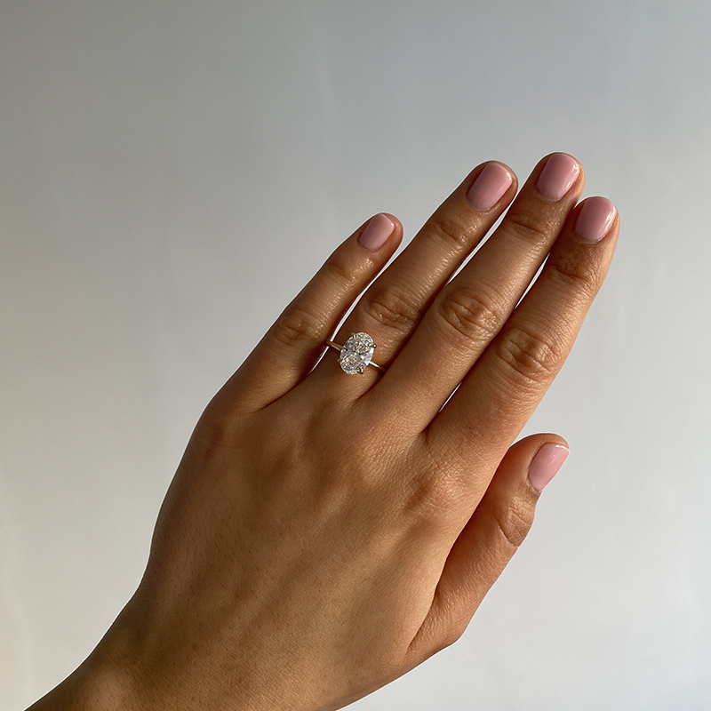 Rose gold solitaire cheap