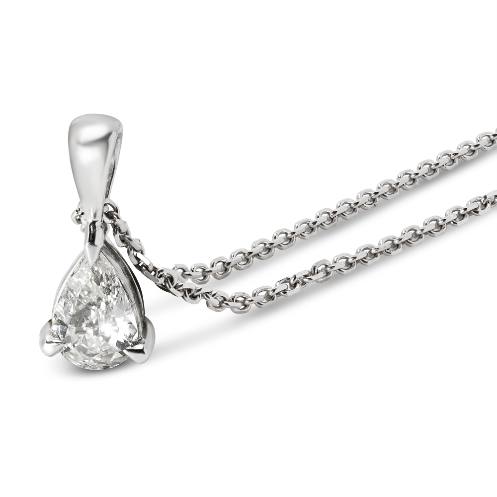 Pear Shape Diamond Pendant 